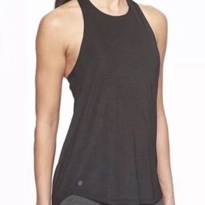 Athleta incline power of she black t strap tank top size xxs